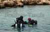 divers diveing cyprus